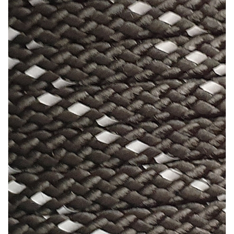 PPM touw 8 mm zwart enkel reflectie